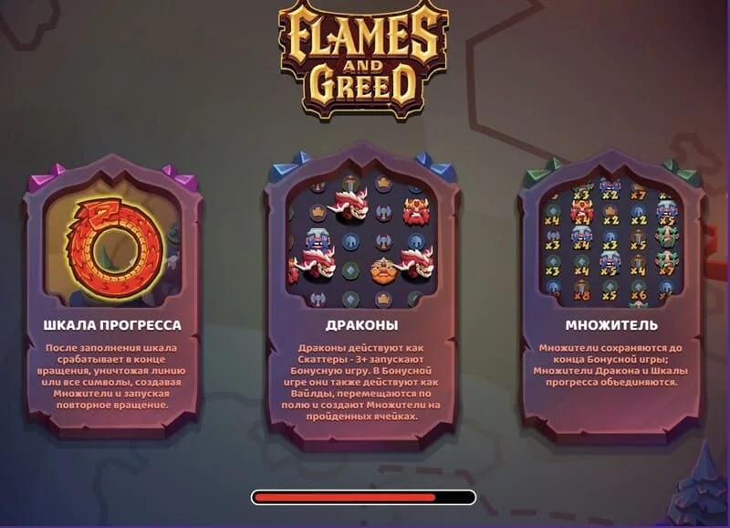 Flames and Greed - ekran za učitavanje